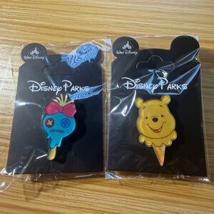 Disney Parks Ice Cream Pins- Scrump & Winnie the Pooh